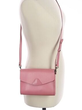 Dusty pink leather cloth cross body bag VereVerto